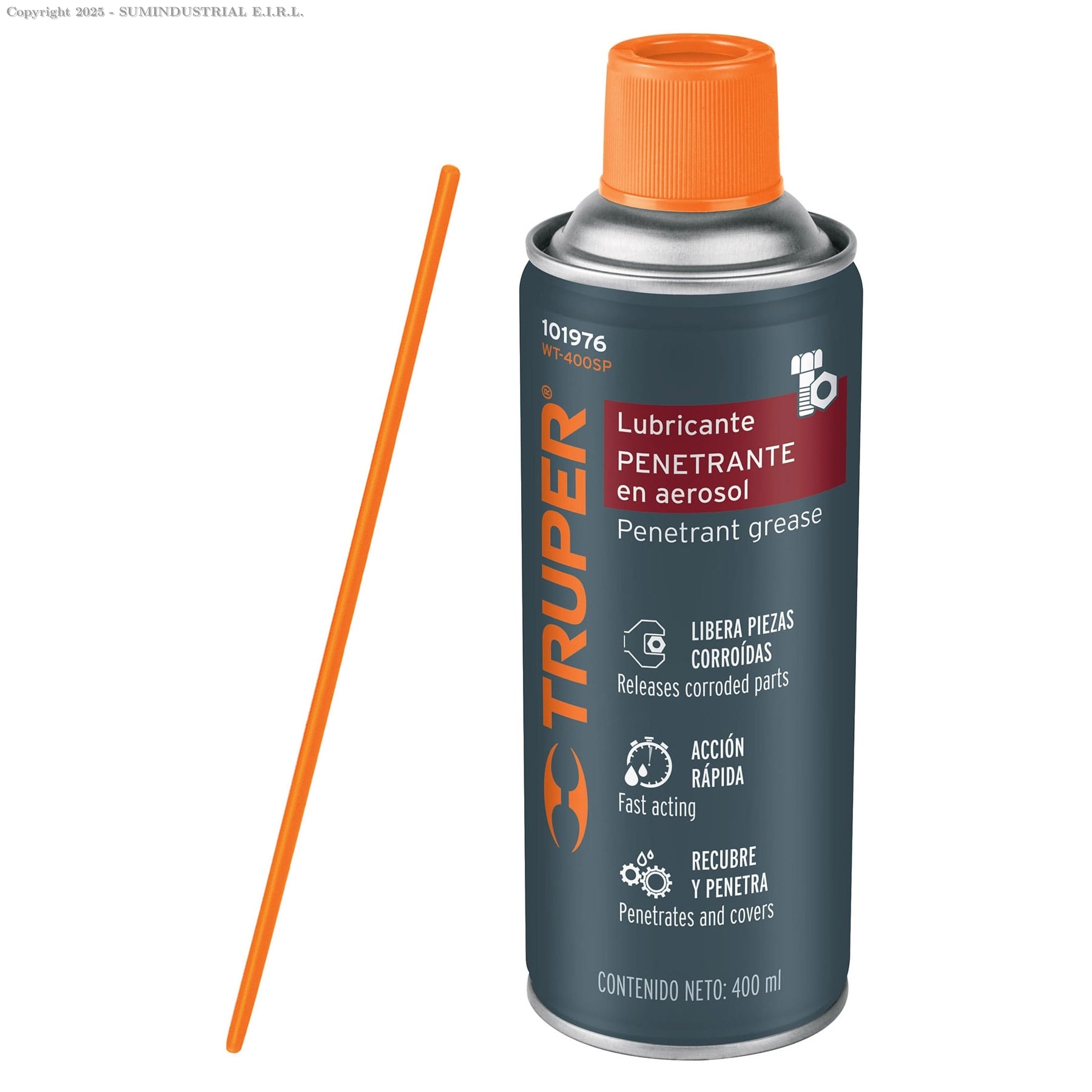 LUBRICANTE SECO PTFE EN AEROSOL 240 ML, TRUPER 101977