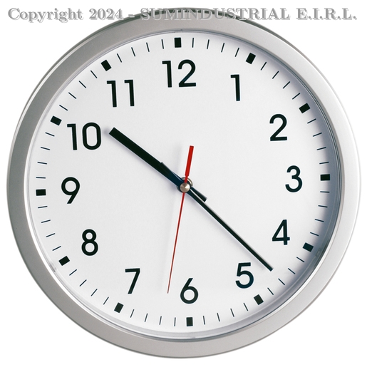 RELOJ REDONDO PLATEADO