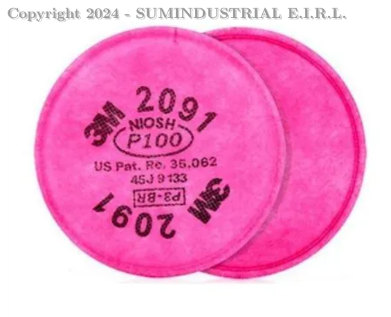 FILTRO 3M 2091 P100 D/PARTICULAS (PQT X 2)