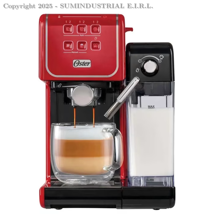 CAFETERA ESPRESSO OSTER PL II TOUCH ROJA BVSTEM6801R