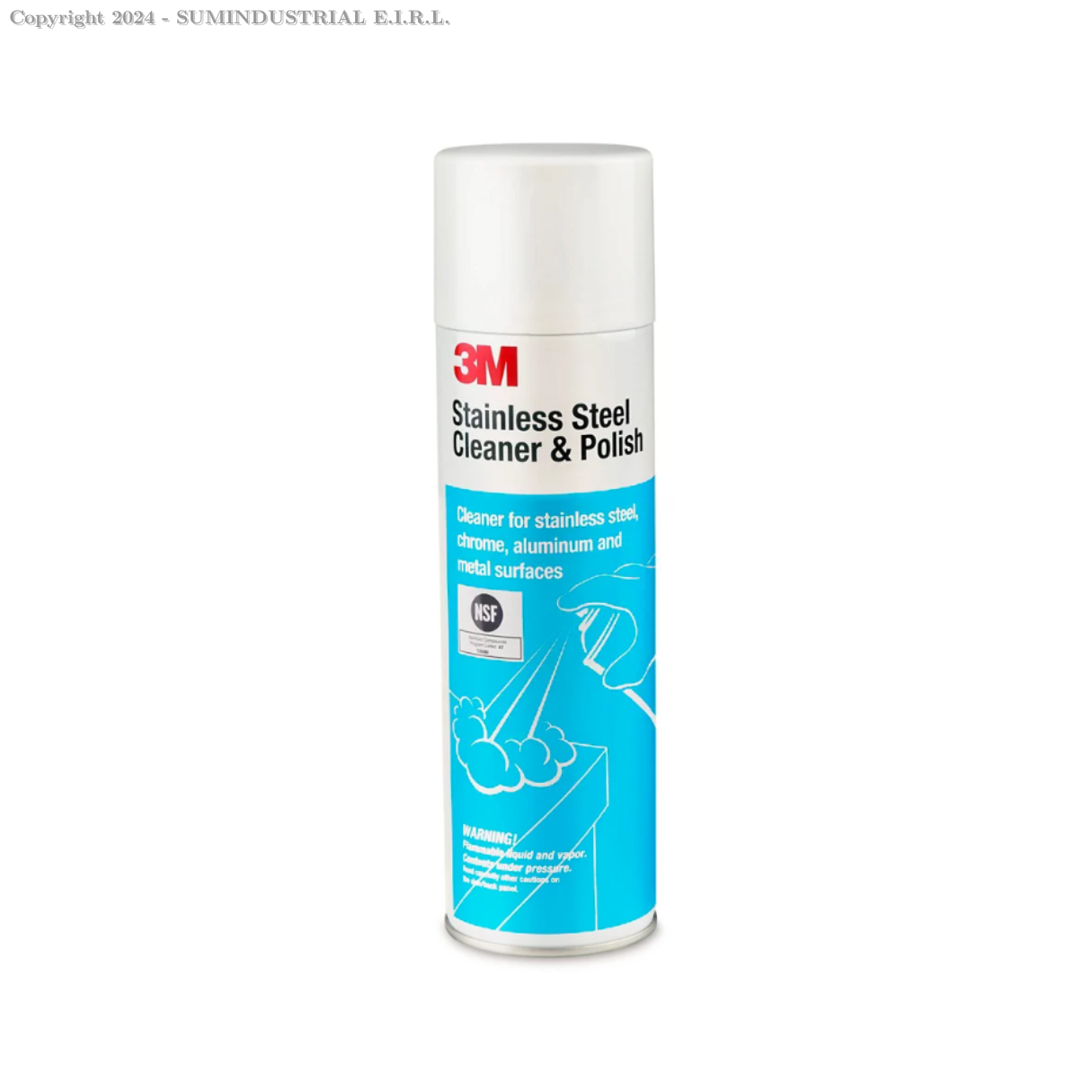 LIMPIADOR DE ACERO INOXIDABLE SPRAY X 21 ONZ - 3M