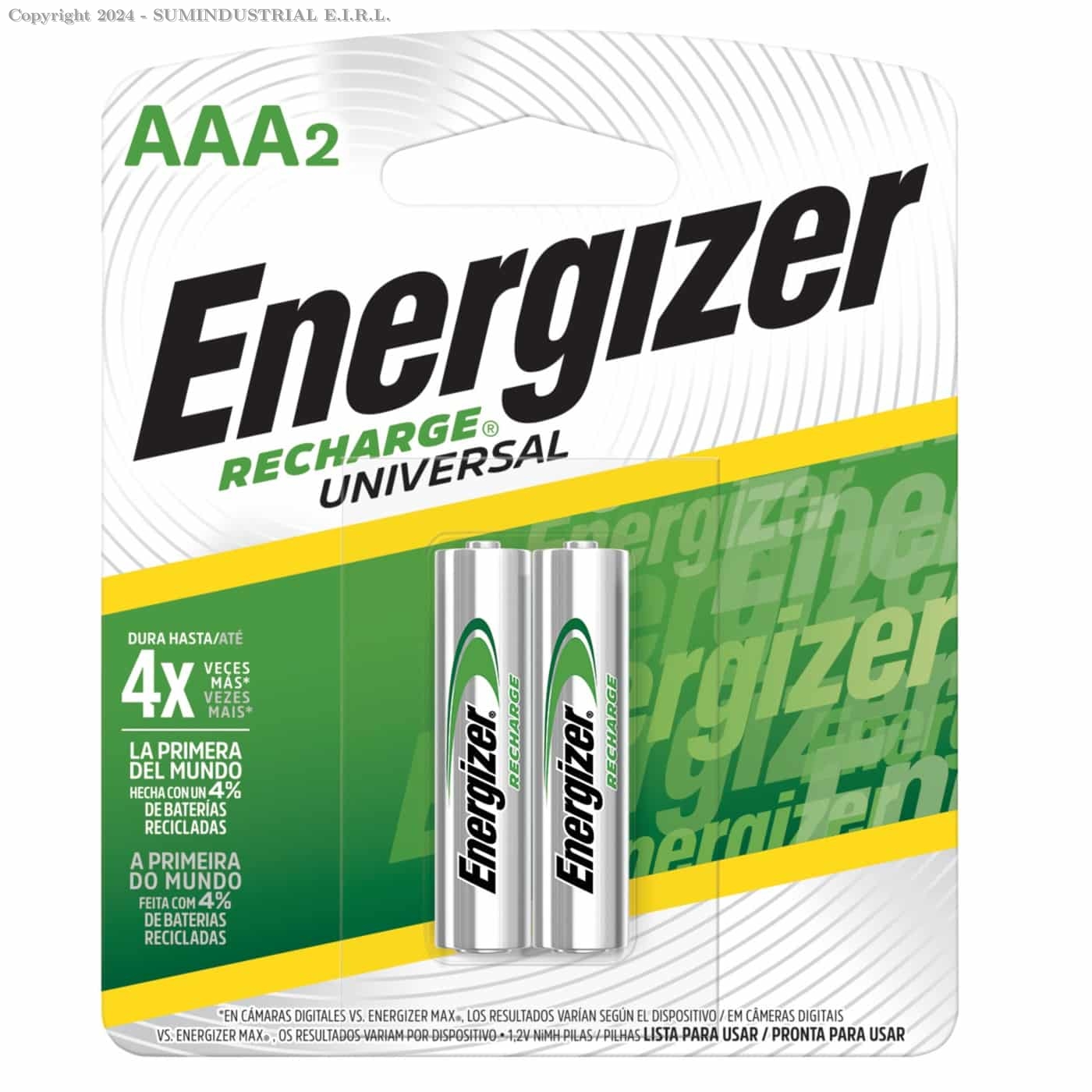 PILA RECARGABLE AAA 1.2V ENERGIZER 