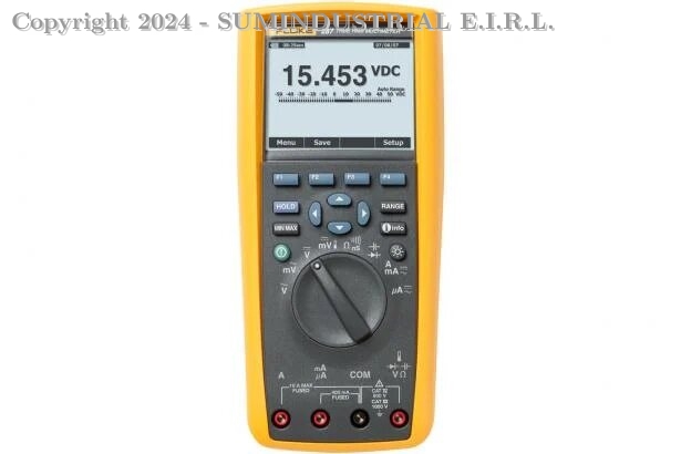MULTÍMETRO ELECTRÓNICO DE REGISTRO DE DATOS DE VALOR EFICAZ VERDADERO FLUKE 287