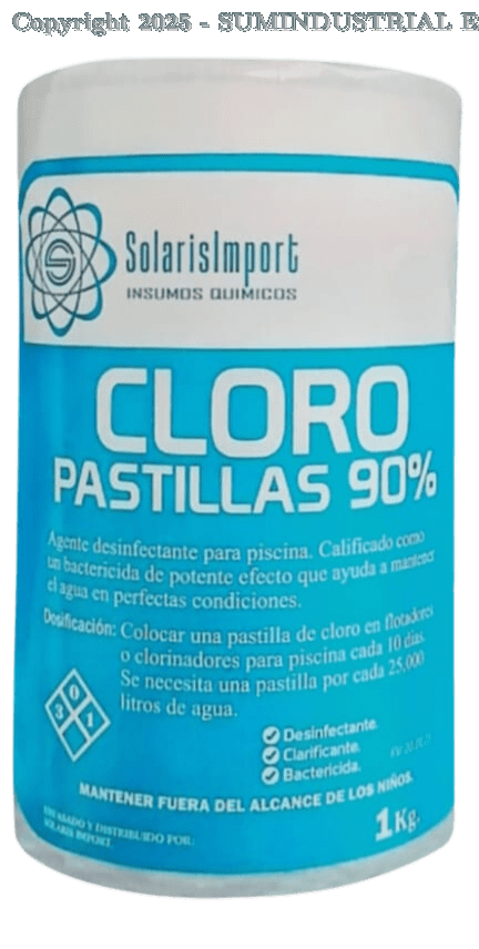 PASTILLA DE CLORO 1KG SOLARIS