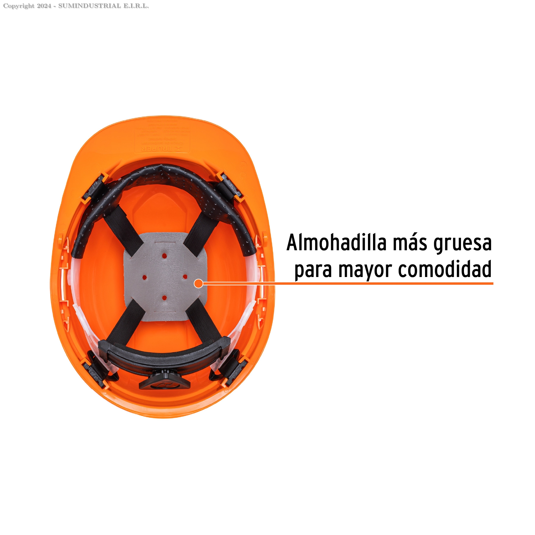 CASCO DE SEGURIDAD, AJUSTE DE MATRACA, TRUPER 14292
