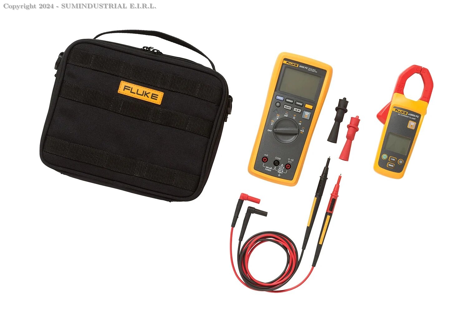 KIT INALÁMBRICO DE PINZA AMPERIMÉTRICA DE CA FLUKE A3000 FC KIT