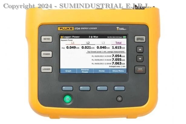 REGISTRADORES DE ENERGÍA ELÉCTRICA TRIFÁSICOS FLUKE 1734/INTL