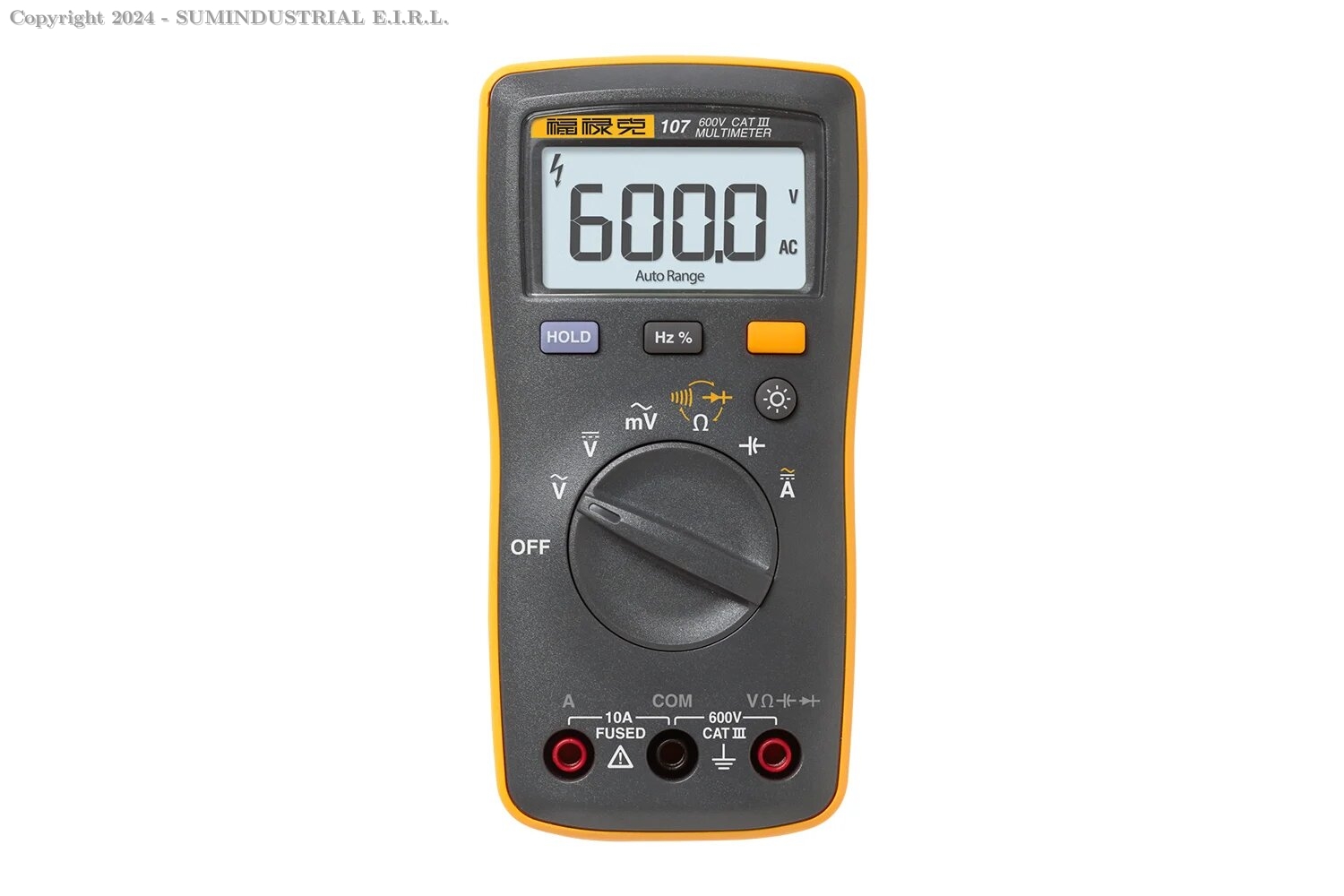 ​MULTÍMETRO DIGITAL DE BOLSILLO CAT III FLUKE 107 ESP