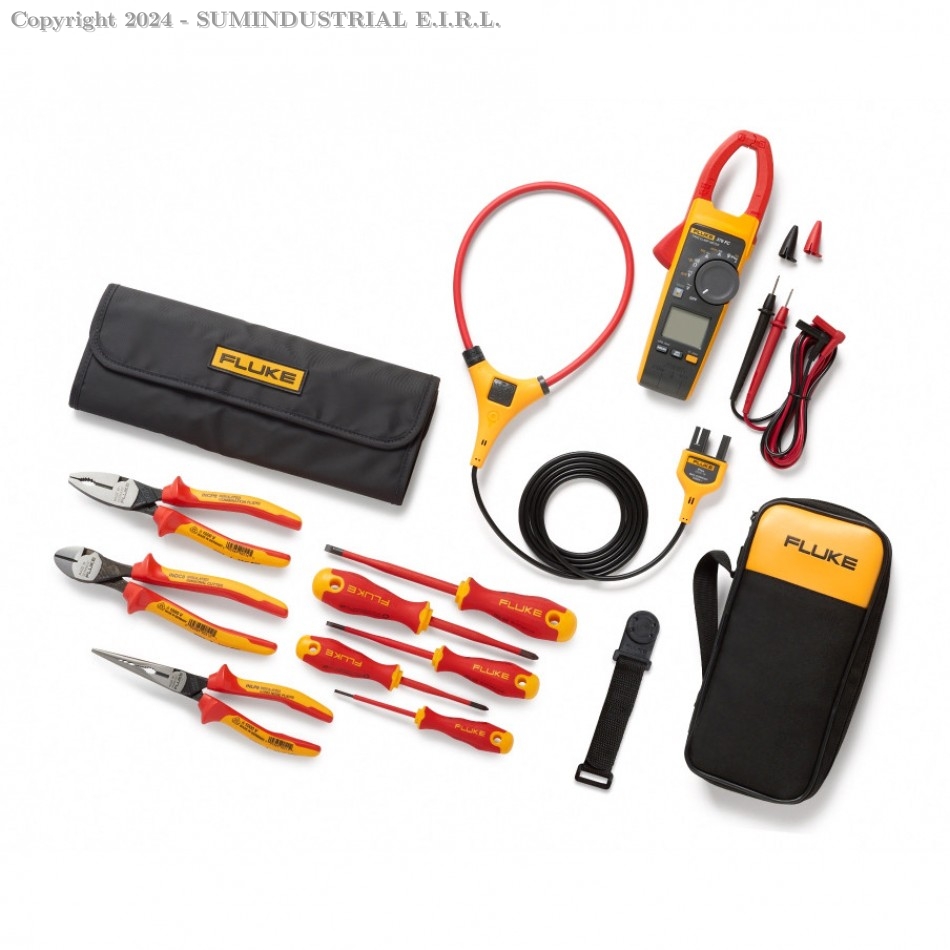 PINZA AMPERIMÉTRICA DE VERDADERO VALOR EFICAZ FLUKE 376 FC Y KIT BÁSICO DE​ HERRAMIENTAS DE MANO AISLADAS FLUKE IB376K