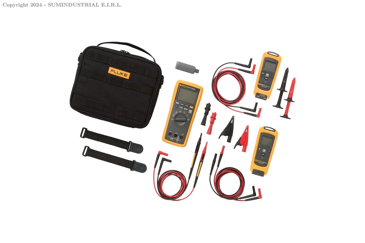 MEDICIÓN DE VOLTAJE DE CA Y CC INALÁMBRICO FLUKE FLK V3003 KIT