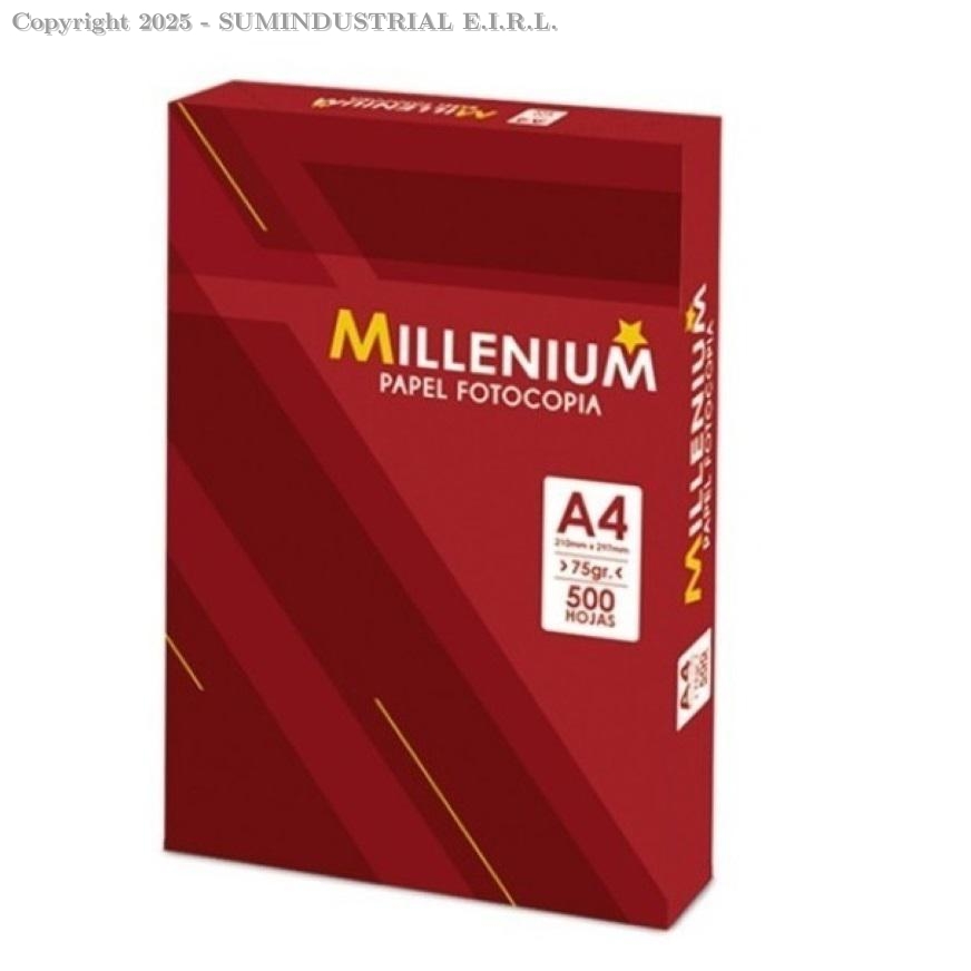PAPEL FOTOCOPIA 75GR A-4 PQTX500 MILLENIUM