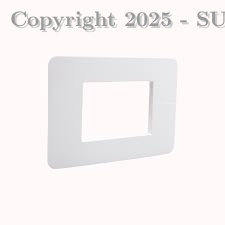 PLACA MATIX GO BLANCO SIN SOPORTE PLASTICO 3 MODULOS JA4803JW BTICINO