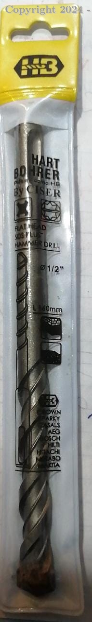 BROCA SDS PLUS HB HARTBOHRER 1/2X160
