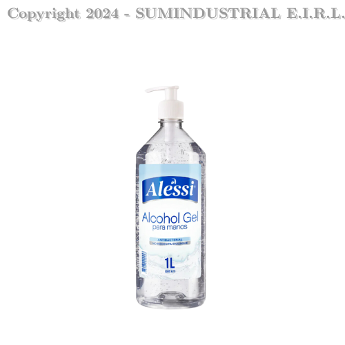 ALESSI 013 HOGAR - LIMPIEZA ALESSI ALCOHOL GEL P/MANOS ANTIBACTERIAL 1 LT