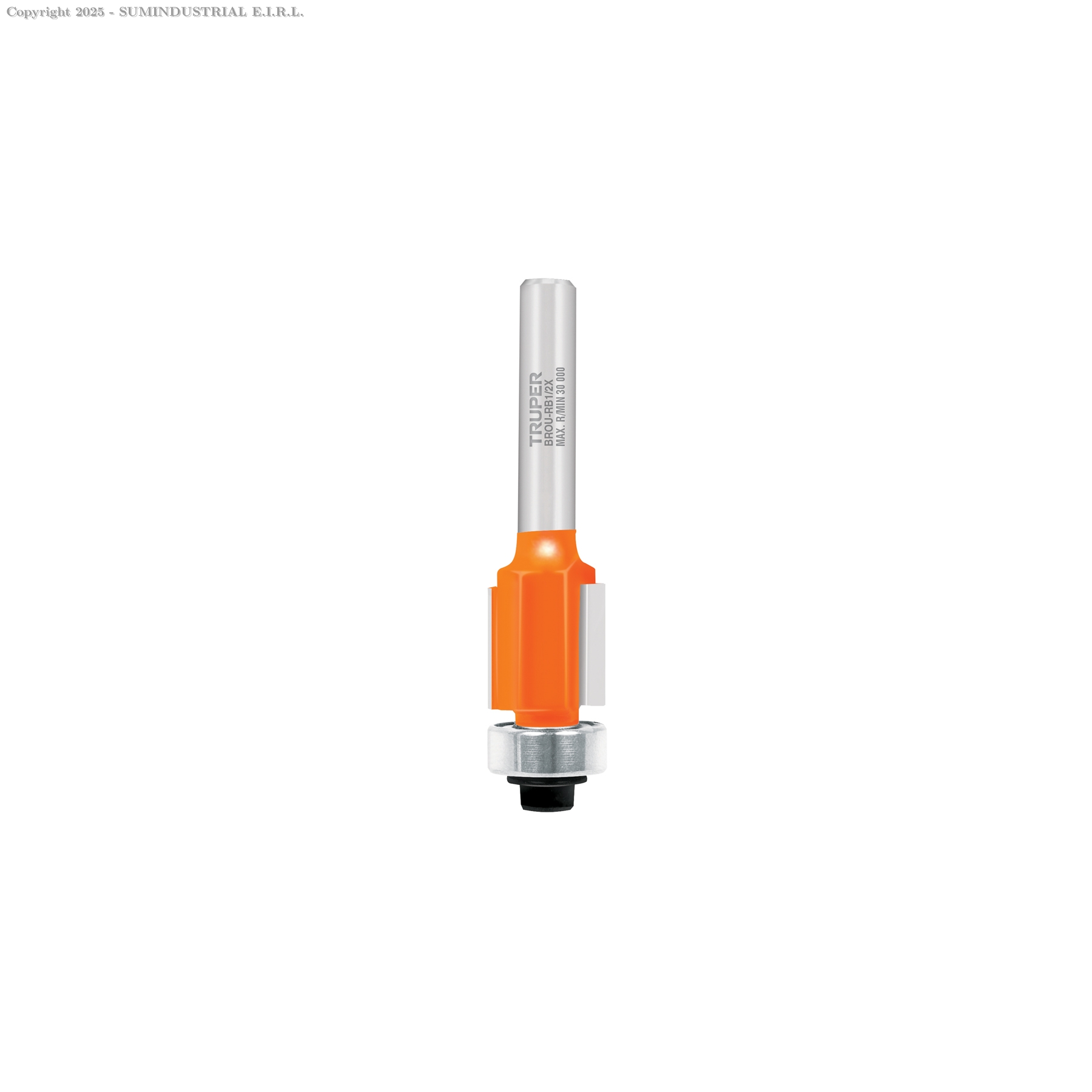 BROCA PARA ROUTER, CORTE RECTO, CON BALERO, TRUPER 11444