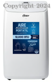 AIRE ACONDICIONADO PORTATIL 12000 BTU OS- PACPOR1412FWE OSTER 